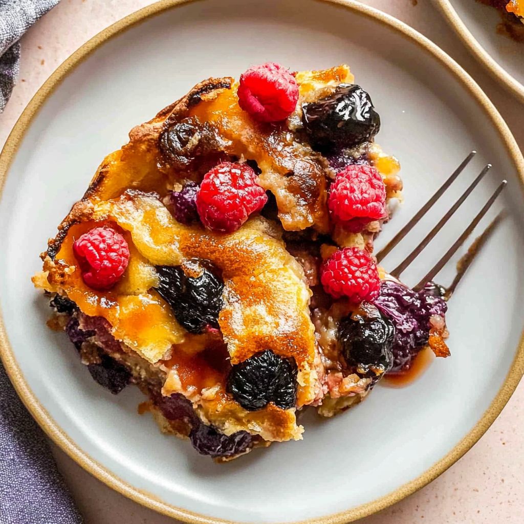 Recipe preparation for Southwest Croissant Breakfast Bake