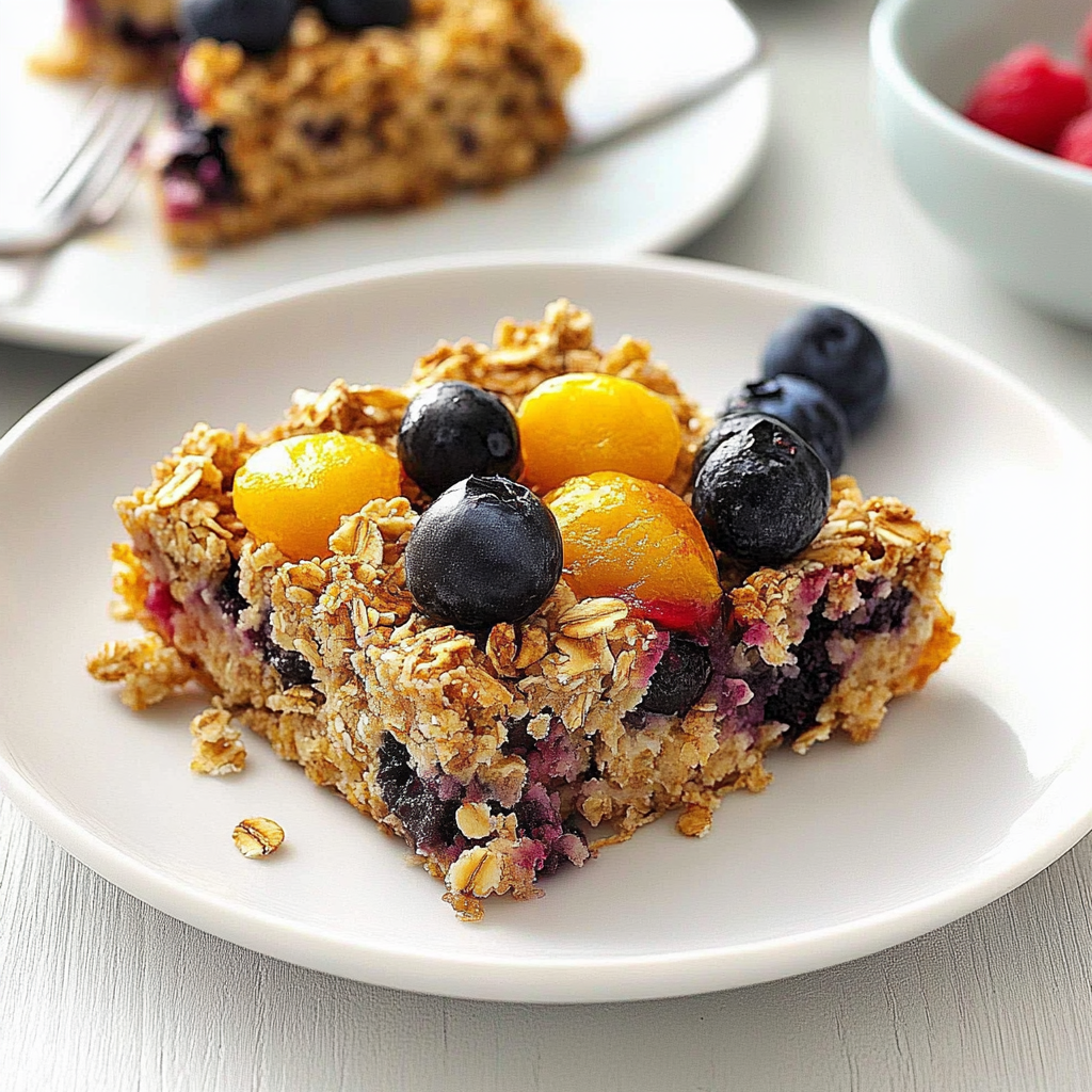 Recipe preparation for Baked Oatmeal