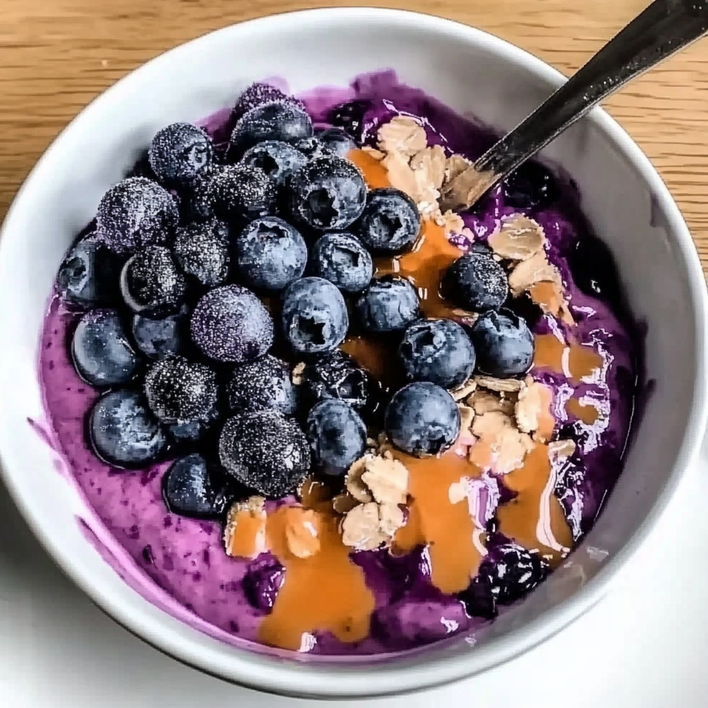 Recipe preparation for Blueberry Oatmeal